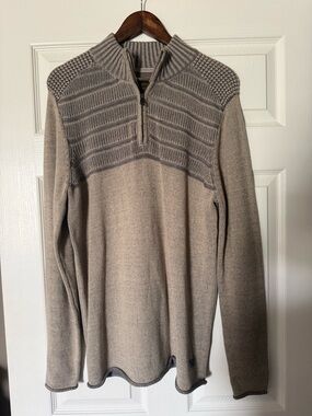 Men’s Outpost Makers Plated Quarter Zip Sweater size M